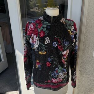 Johnny Was Multicolor Floral Top